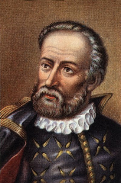 Fernand de Magellan portugál navigátor portréja (kromo) alkotó: Artist Unknown