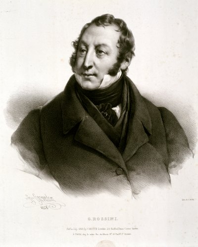 Gioachino Antonio Rossini portréja alkotó: Artist Unknown