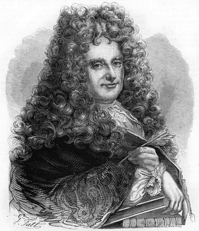 Nicolas Boileau Despreaux (Boileau-Despreaux) portréja (1636 - 1727) alkotó: Artist Unknown