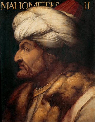 Hódítónak nevezett II. Mehmed oszmán szultán portréja (festmény) alkotó: Artist Unknown