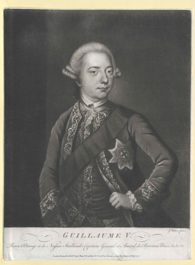 V. Vilmos orániai-nassaui herceg. alkotó: Artist Unknown