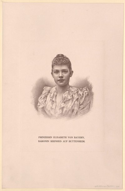 Elisabeth bajor hercegnő (nyomtatás) alkotó: Artist Unknown