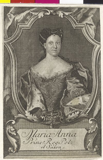 Mária Anna szász hercegnő alkotó: Artist Unknown
