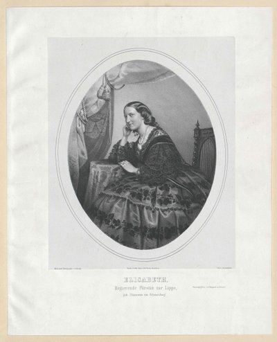 Erzsébet Schwarzburg-Rudolstadt hercegnője alkotó: Artist Unknown