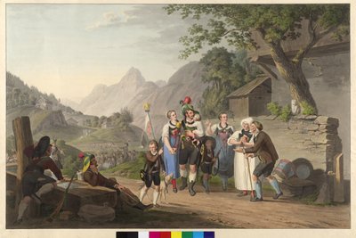 A tiroli provinális védő visszatérése alkotó: Artist Unknown