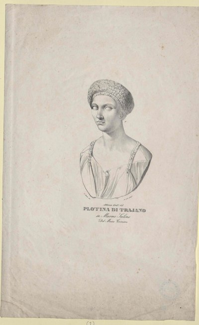 Plotina római császárnő alkotó: Artist Unknown