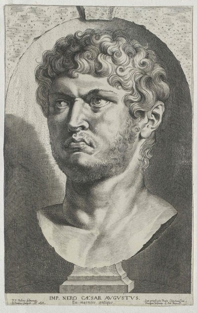 Nero római császár (nyomtatás) alkotó: Artist Unknown