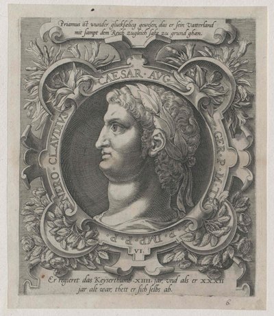 Nero római császár (nyomtatás) alkotó: Artist Unknown