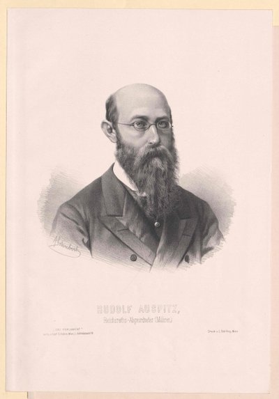 Rudolf Auspitz (nyomtatás) alkotó: Artist Unknown