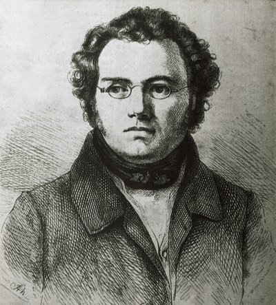 SCHUBERT, Franz (1797-1828). Osztrák romantikus zeneszerző. Metszet. alkotó: Artist Unknown