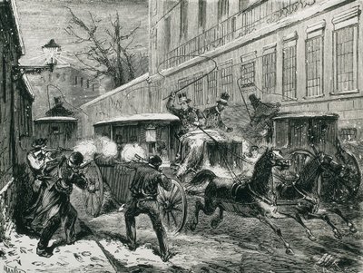 Spanyolország (1870). Prim tábornok meggyilkolása (Madrid, december 27.). alkotó: Artist Unknown