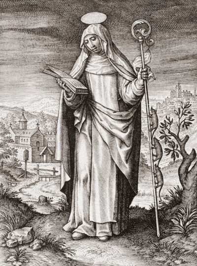 Nivelles-i Szent Gertrúd alkotó: Artist Unknown