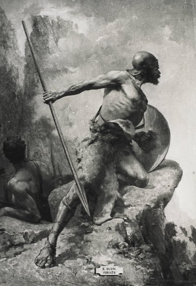 VIRIATHUS (I. E. 190-139). A lusitaniai nép vezetője, amely ellenállt a római terjeszkedésnek a nyugat-hispániai területeken. Metszet alkotó: Artist Unknown