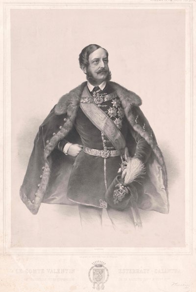 Valentine gróf báró von Galantha Esterházy Esterházy báró alkotó: Artist Unknown