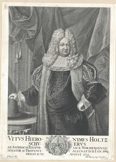 Vitus Jerome Holzschuher Aspachból alkotó: Artist Unknown