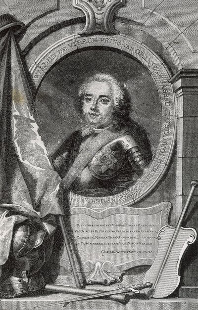 IV. WILLIAM (1711-1751). Hollandia első örökletes stadtholdere. Metszet. alkotó: Artist Unknown