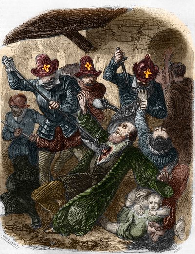 Vallásháborúk. Szent Barthelemy mészárlása, augusztus 24. alkotó: Artist Unknown