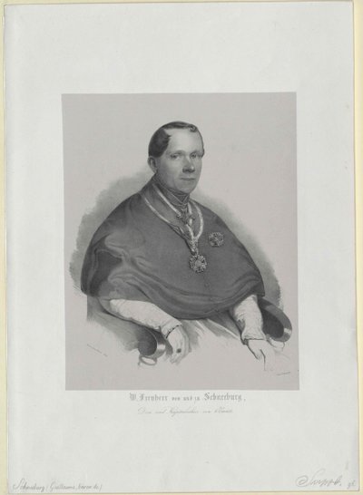 Wilhelm báró Schneeburg a Salthaus és a lemez alkotó: Artist Unknown