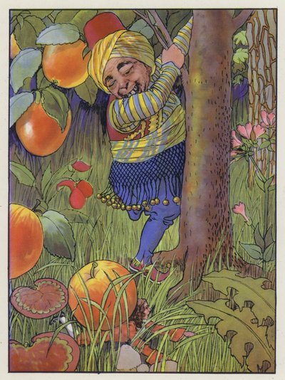 Illusztráció a Gulliver utazásaihoz, Jonathan Swift alkotó: Artus Scheiner