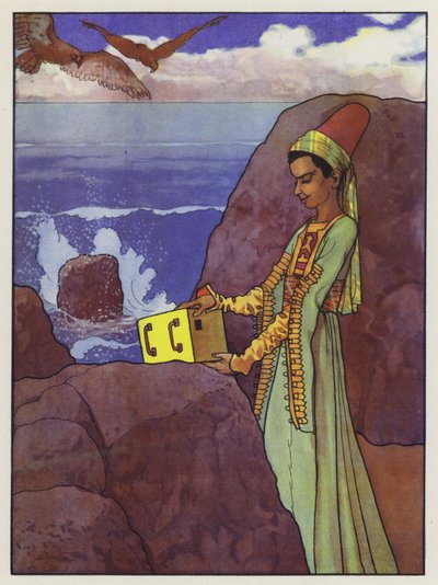 Illusztráció a Gullivers utazásokhoz, Jonathan Swift alkotó: Artus Scheiner