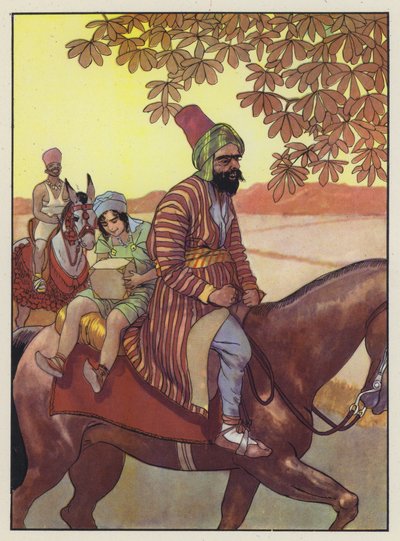 Illusztráció a Gullivers utazásokhoz, Jonathan Swift alkotó: Artus Scheiner