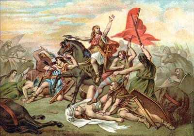 Tolbiac csata (Clovis megtérése) alkotó: Ary (after) Scheffer