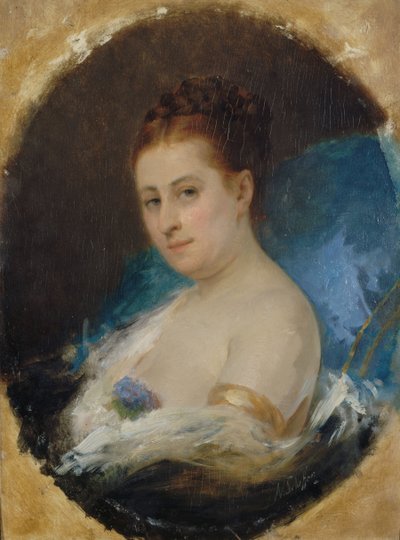 Adelaide Ristori színésznő portréja 1822-1906, kb. 1857. alkotó: Ary Arnold Scheffer