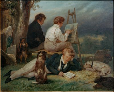 A három Scheffer testvér egy tájban alkotó: Ary Scheffer