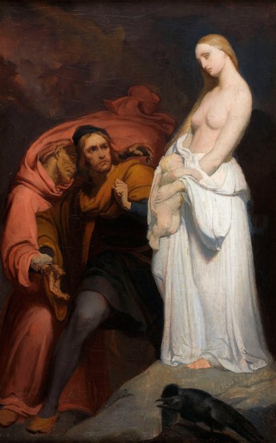 Marguerite halott gyermekét tartja, c. 1846. alkotó: Ary Scheffer