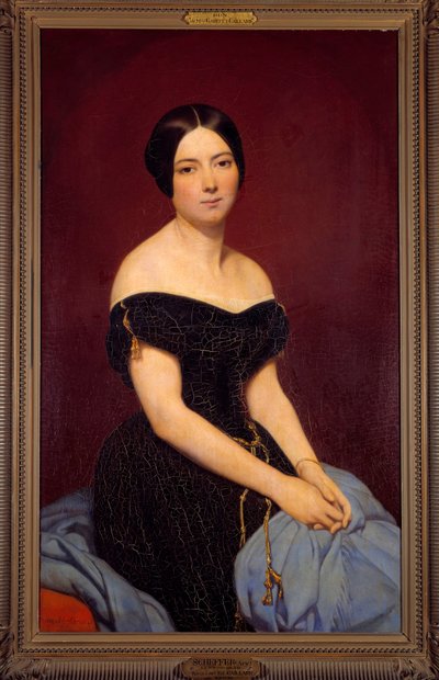 Madame Edmond Caillard portréja, szül. Sipierre Ary Scheffer festménye (1795-1858) 1842 V. 1,18x0,74 m Párizs, Carnavalet Múzeum alkotó: Ary Scheffer