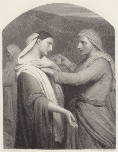 Ruth és Naomi alkotó: Ary Scheffer