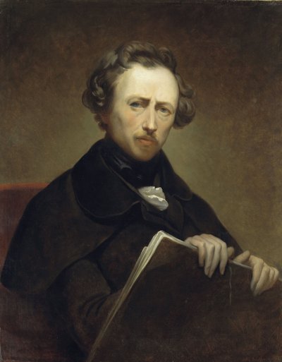 Önarckép 43 éves korában, 1838 körül (olaj, vászon) alkotó: Ary Scheffer