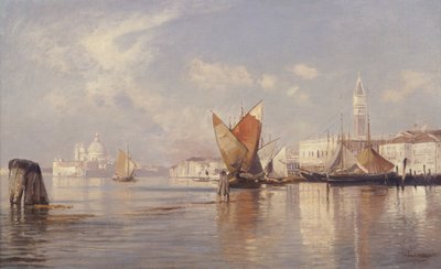 A lagúnán, Velencében alkotó: Ascan Lutteroth