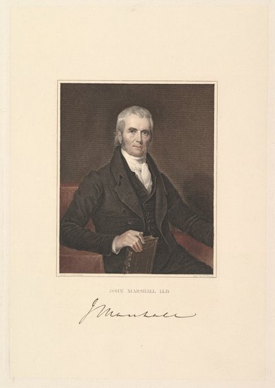 John Marshall főbíró, 1833. alkotó: Asher Brown Durand