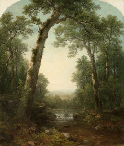 Erdei patak kilátással alkotó: Asher Brown Durand