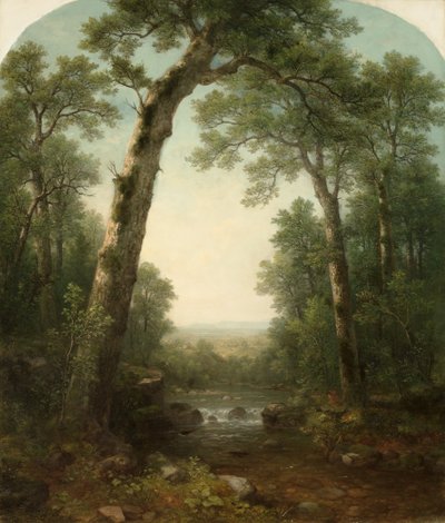 Forest Stream Vistával, 1872. alkotó: Asher Brown Durand