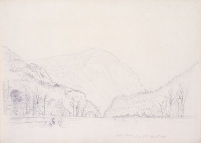 Notch House, White Mountains, New Hampshire, 1839 (grafit, papír) alkotó: Asher Brown Durand