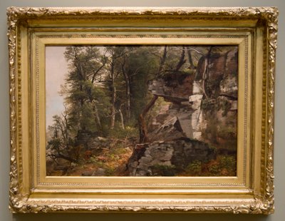 Fák egy sziklás domboldalon, c. 1849. alkotó: Asher Brown Durand