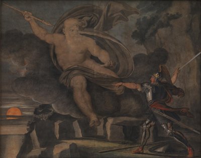 Fingal csatája Loda szellemével alkotó: Asmus Jacob Carstens