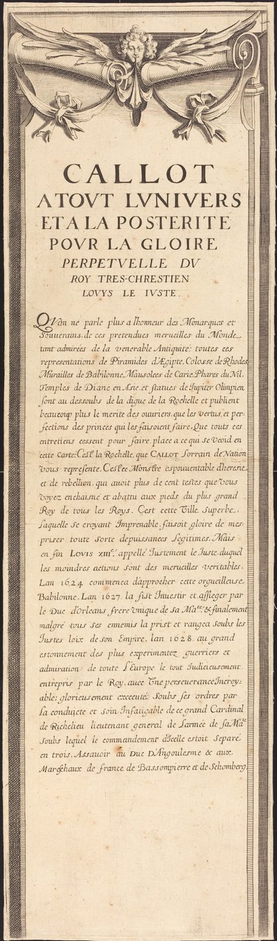 La Rochelle ostroma [16/4. tábla; a készlet tartalma: 1952.8.97-112] alkotó: Assistant of Jacques Callot