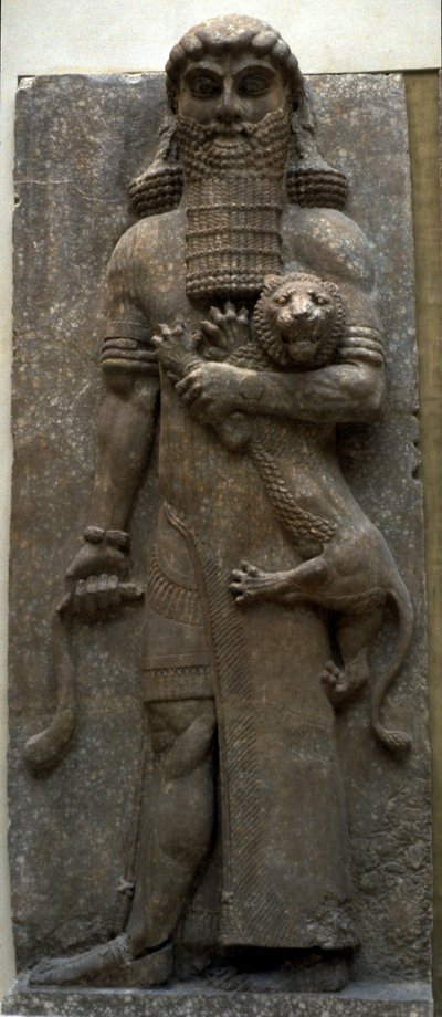 Hős, Gilgames oroszlánt ural, ie 722-705 alkotó: Assyrian