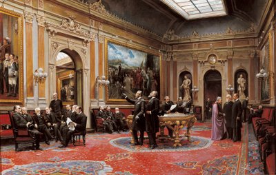 A szenátus konferenciaterme 1904 márciusában alkotó: Asterio Mañanós Martínez