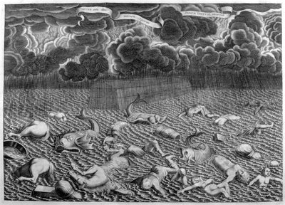 A nagy árvíz Arca Noe-ból alkotó: Athanasius Kircher