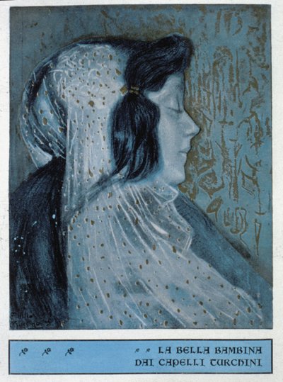 A kék tündér a Pinokkió kalandjaiban (illusztráció) alkotó: Attilio Mussino