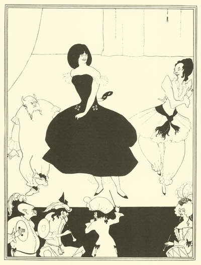 Vígjáték Marionettek balett (litográfia) alkotó: Aubrey (after) Beardsley