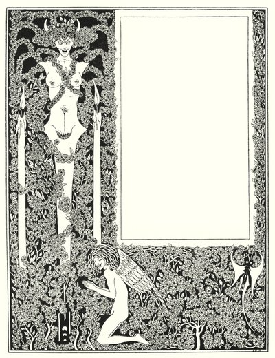 A "Salome" címlapjának terve (metszet) alkotó: Aubrey (after) Beardsley