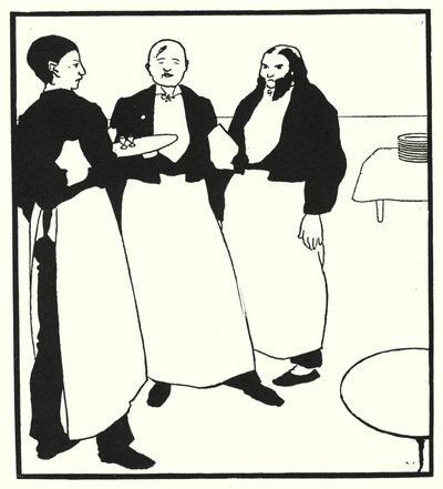 Cafe Boys (metszet) alkotó: Aubrey (after) Beardsley