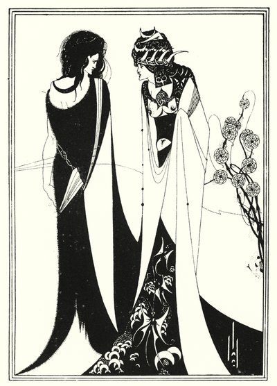 John és Salome (metszet) alkotó: Aubrey (after) Beardsley