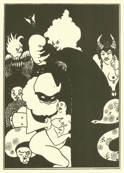 Lucian furcsa lényei (litográfia) alkotó: Aubrey (after) Beardsley