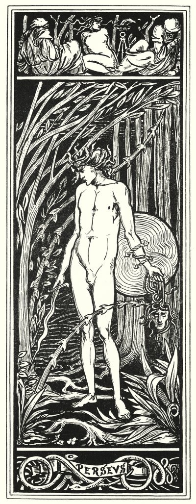 Perseus 1920 (metszet) alkotó: Aubrey (after) Beardsley
